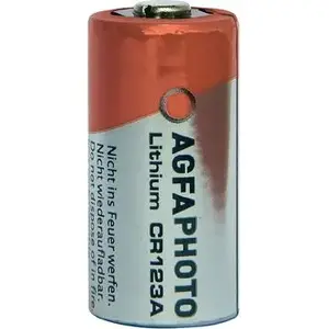 Single‑use lithium battery AgfaPhoto CR123A 3 V — disposable CR123A cell