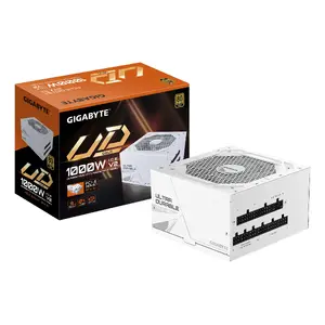 Блок питания GIGABYTE UD1000GM PG5 V2 1000W ATX 3.1 полностью модульный 80 PLUS Gold белый