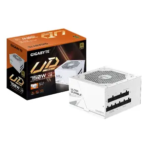 Блок питания GIGABYTE UD750GM PG5 V2 750 Вт ATX 3.1, 80 PLUS Gold, полностью модульный, 8 SATA, 4×(6+2) PCIe, 2×EPS, белый