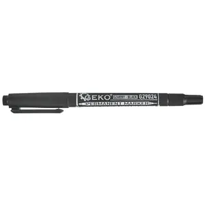 Divpusējs pastāvīgs marķieris GEKO 7197215 — melnas galiņas 1 mm un 0,5 mm