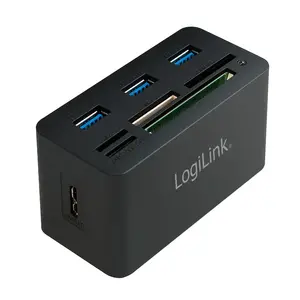 LogiLink CR0042 laptop dock Wired USB 3.2 Gen 1 Type-A Black