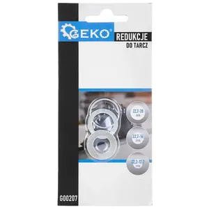 Reducer for saw blades GEKO 7178665 — arbor adapter 22.2mm to 20mm/16mm/12.7mm