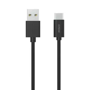 USB cable Deltaco GNG-USBC1MB USB 2.0 1 m USB A USB C Black