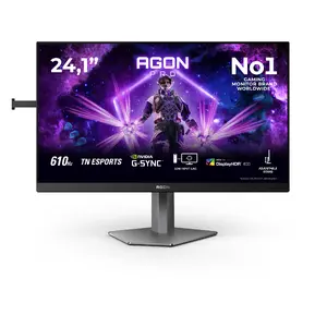AOC G2 AG246FK6 Spēļu datora monitors 24.1 Collas Full HD 1920 x 1080 LED 600Hz 0.5ms Fast TN Melns Pelēks