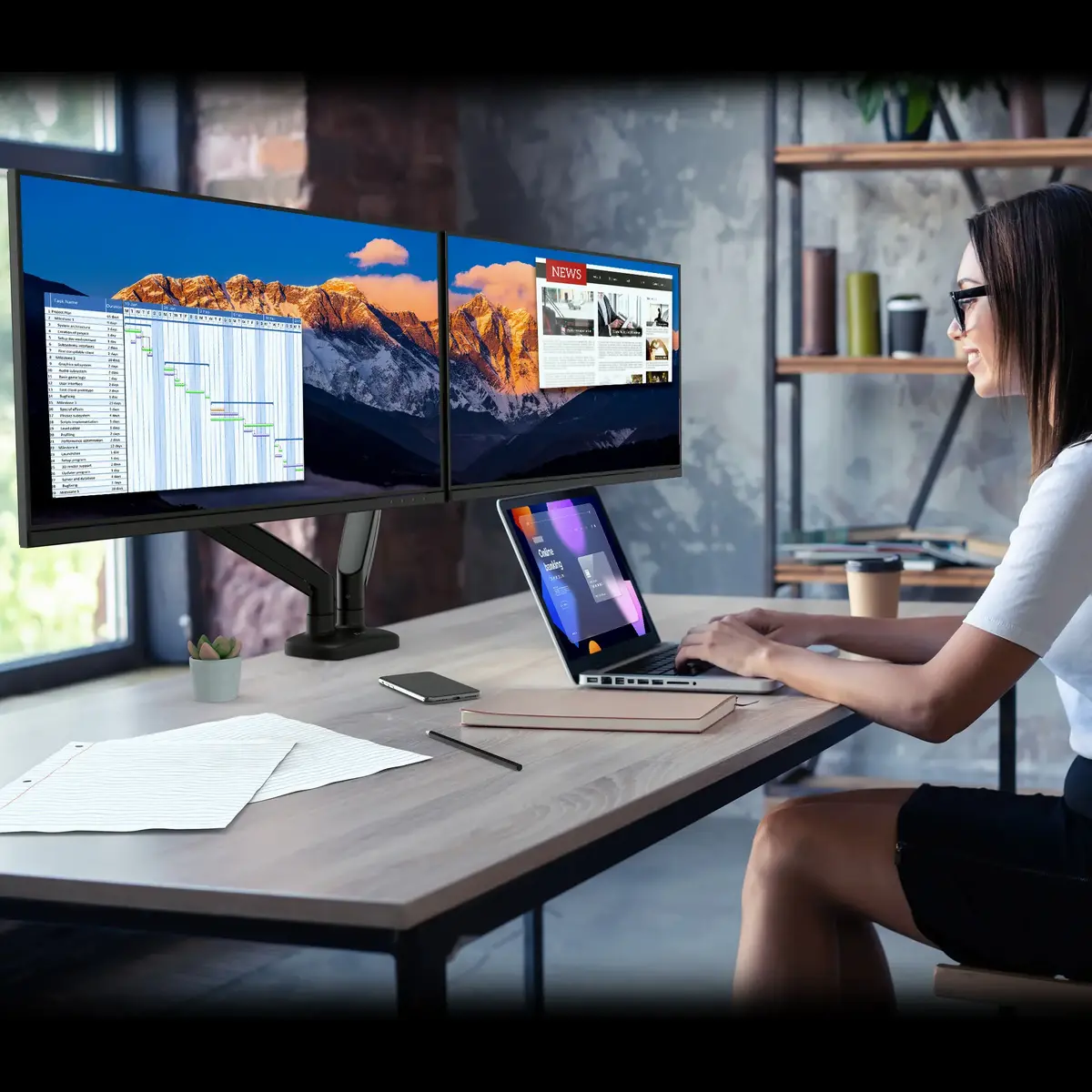 Dual Monitor Mount j5create JTSA102 Photo 6