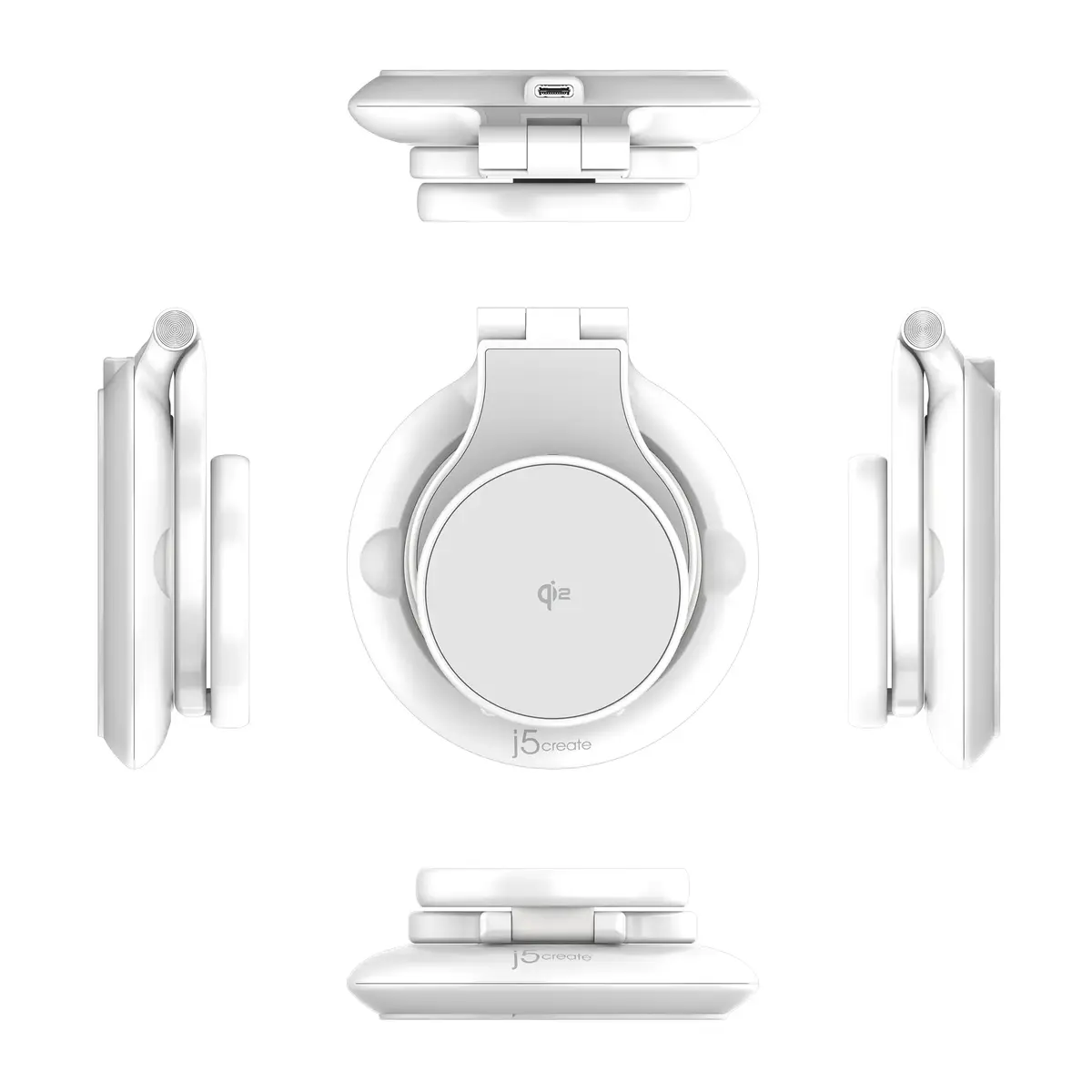 j5create Qi2 3-in-1 Magnetic Foldable Wireless Charging Station Photo 4