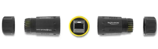 DELOCK RJ45 savienotājs ar M23 Cat.6a/Cat.7 Photo 3