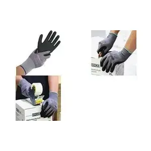 Protective Work Gloves HYGOSTAR Ergo Flex Grey/Black Size L