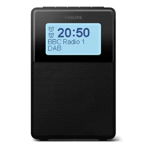 Цифровые будильник Philips TAR5100/10 черный 12/24ч LCD Bluetooth