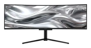 Datora monitors LC-Power LC-M49QCO 49" QD-OLED Quad HD 5120 x 1440 pikseļi 32:9 0.03 ms Melns ar iebūvētiem skaļruņiem, USB centrmezglu un VESA