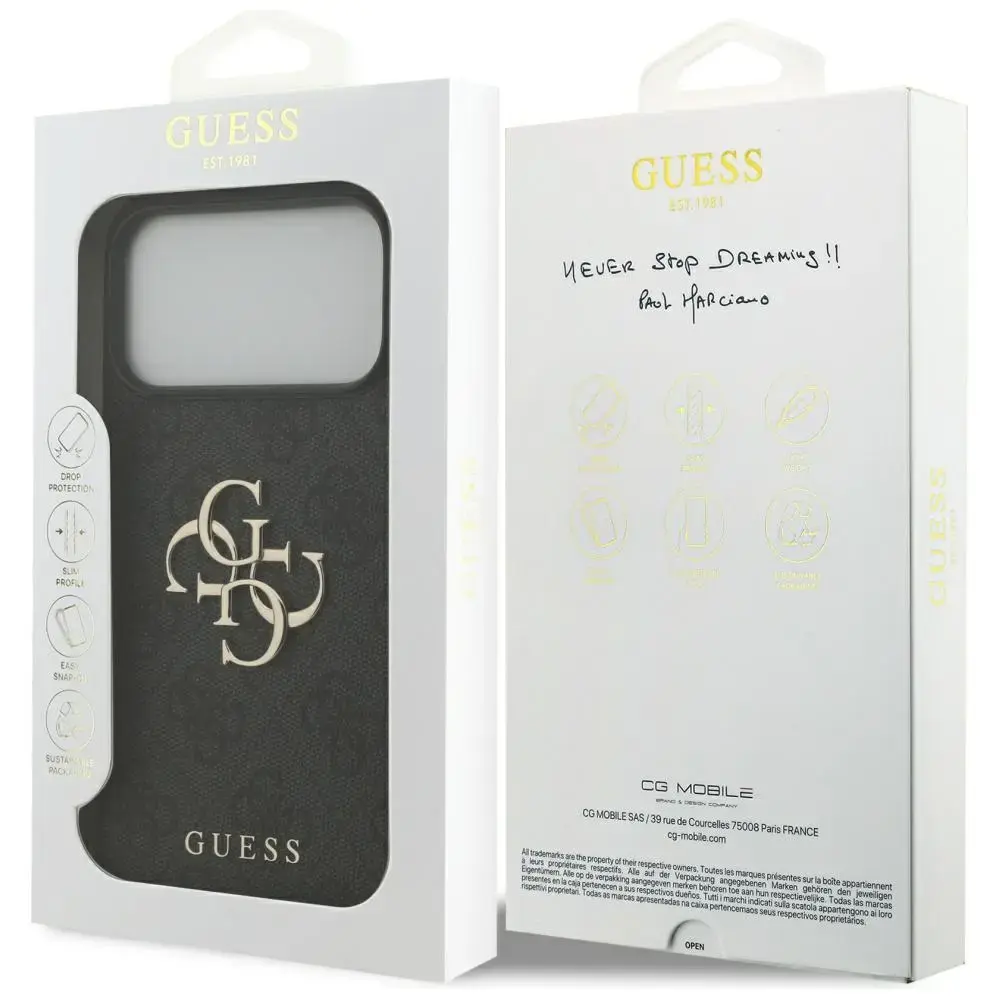 GUESS Case Guess 4G Big Logo — чехол для iPhone 17 Pro Max Photo 3