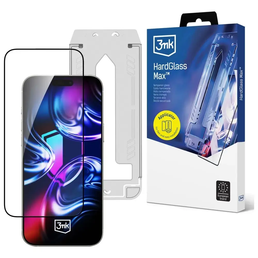 Rūdīta stikla 3MK Hardglass Max FrameFit pro iPhone 16 Pro/17 Photo 7