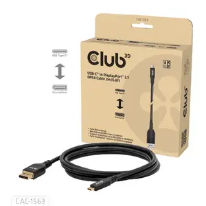 Video kabeļa adapters DisplayPort club 3d CAC-1563, DisplayPort vīrietis, 2 m