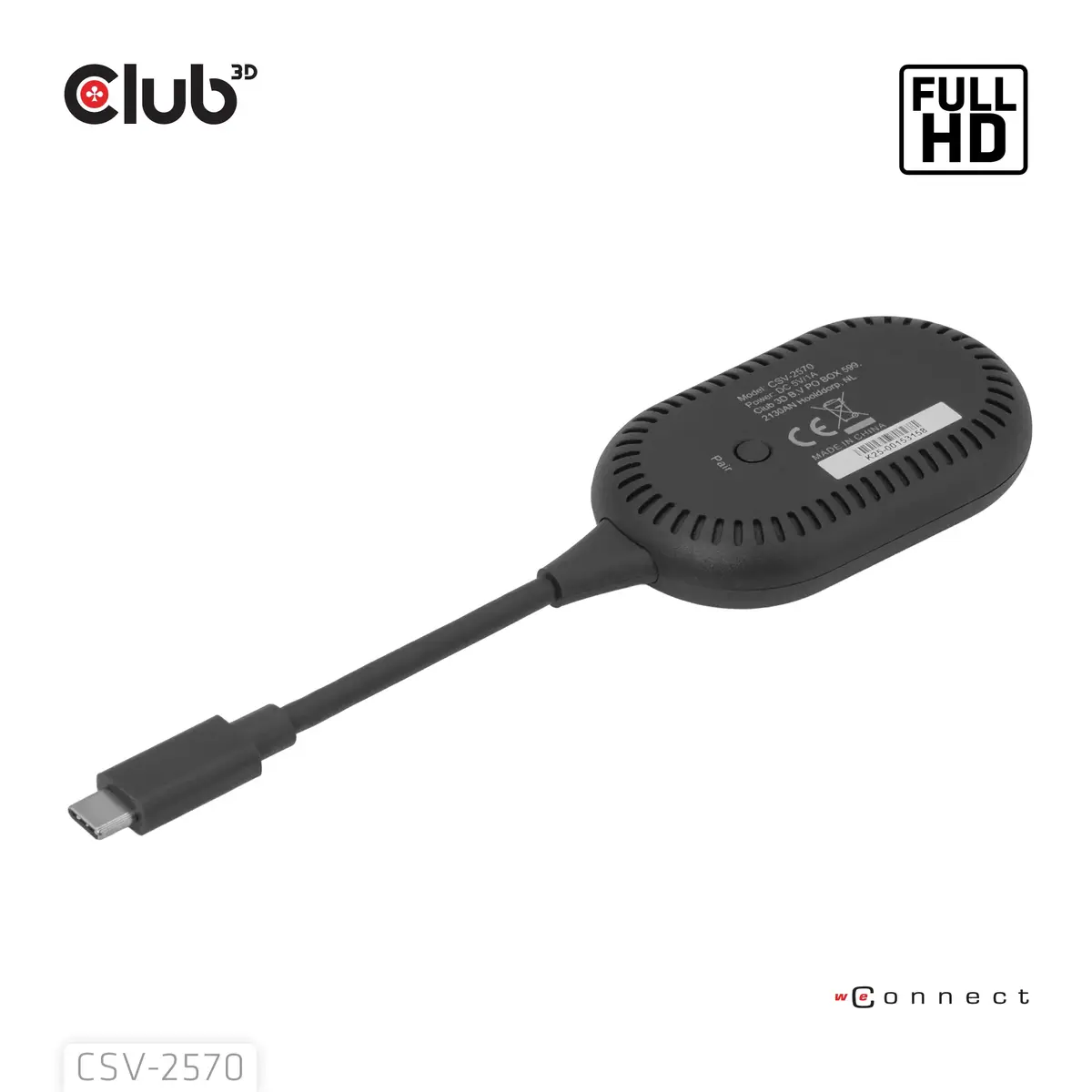 USB-C uz HDMI bezvadu centrmezgls CLUB3D CSV-2570 Photo 6