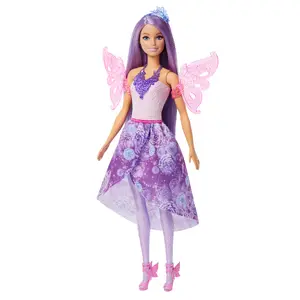 Barbie Fantasy Fashion Pack JCP74 lelles apģērbu komplekts ar nāras asti un fejas spārniem