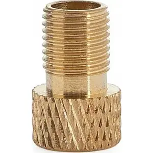Valve adapter for inflating wheels GEKO G01272 — brass Presta to Schrader