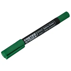 Marker pen faster tools 2672442 double-sided, green ink, tips 1.2 mm and 0.6 mm