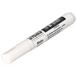 Permanent Marker Faster Tools 8904098 — white ink, bullet tip