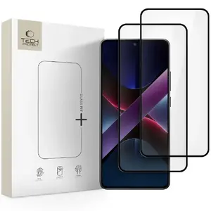 Защитное стекло Tech-Protect Glass Fit+ для Xiaomi Poco X7 Pro 5G, 2 штуки, черное
