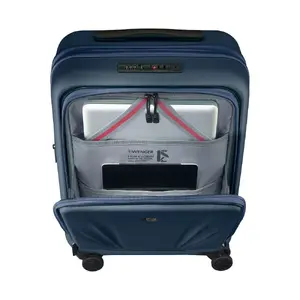 Wenger hardside carry-on Skyon navy blue — model 653565, compact cabin luggage with rigid shell