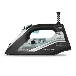 Утюг сухой и паровой Taurus Geyser Eco 3200 Вт, паровой удар 220 г/мин, анодированная подошва, чёрный