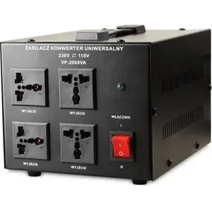 Voltage converter Volt VP 2000 230VAC→110VAC, model 10550, compact step-down transformer
