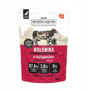 Влажный корм для собак wiejskazagroda Monoprotein Beef 500 г пакет, для взрослых, монопротеиновый, без глютена и сои