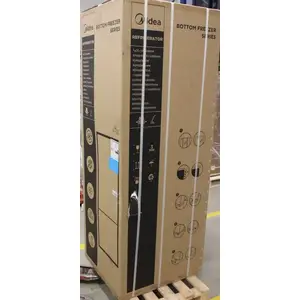 Refrigerator Midea MDRB548MME46 E Freestanding Combi Height 186 cm Fridge 271L Freezer 130L Grey