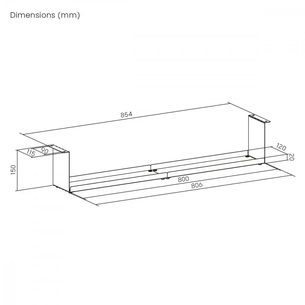 Organizators zem galda MACLEAN MC-107 W Photo 3