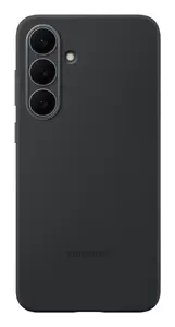 Viedtālruņa vāciņš Samsung EF-PS731 priekš Galaxy S25 FE, silikons/mikrošķiedra, 6.7", melns