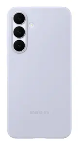 Silicone Case cover for Samsung Galaxy S25 FE — Light Blue, for 6.7" screen, microfiber inner
