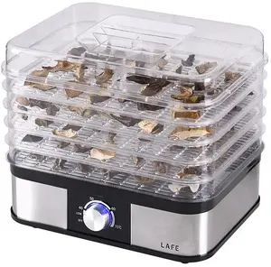 Food Dehydrator LAFE LAFPAR47689 with 6 Trays and Adjustable Temperature
