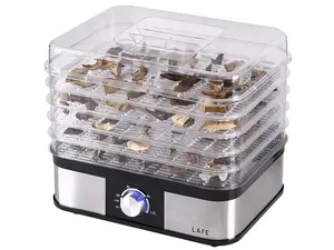 Food Dehydrator LAFE LAFPAR47689 with 6 Trays and Adjustable Temperature