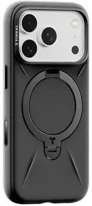 Aizmugurējais vāciņš Torras OSTAND SPIN SERIES priekš iPhone 17 Pro Max melns