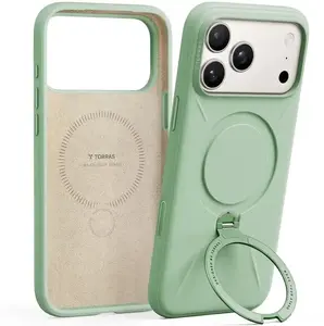 Aizsargmaciņš Torras Spin Softune Series priekš iPhone 17 Pro, zaļš
