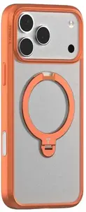 Phone case Torras Ostand Spin Series for iPhone 17 Pro — Orange color