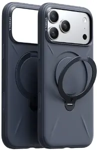 Phone case Torras Spin Softune Series for iPhone 17 Pro, navy blue, soft protective cover
