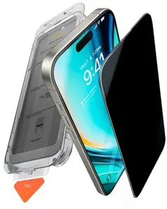 Ekrāna aizsargplēve Torras INSTALL MASTER priekš iPhone 17 — privātums, melna