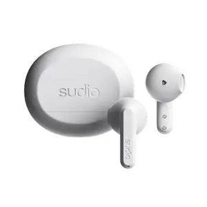 Bezvadu austiņas Sudio A3 White — Bluetooth 5.0, trokšņu slāpēšana, in-ear
