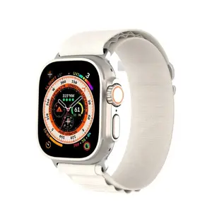 Siksniņa Dux Ducis GS neilona priekš Apple Watch 42/44/45/49 mm platīna
