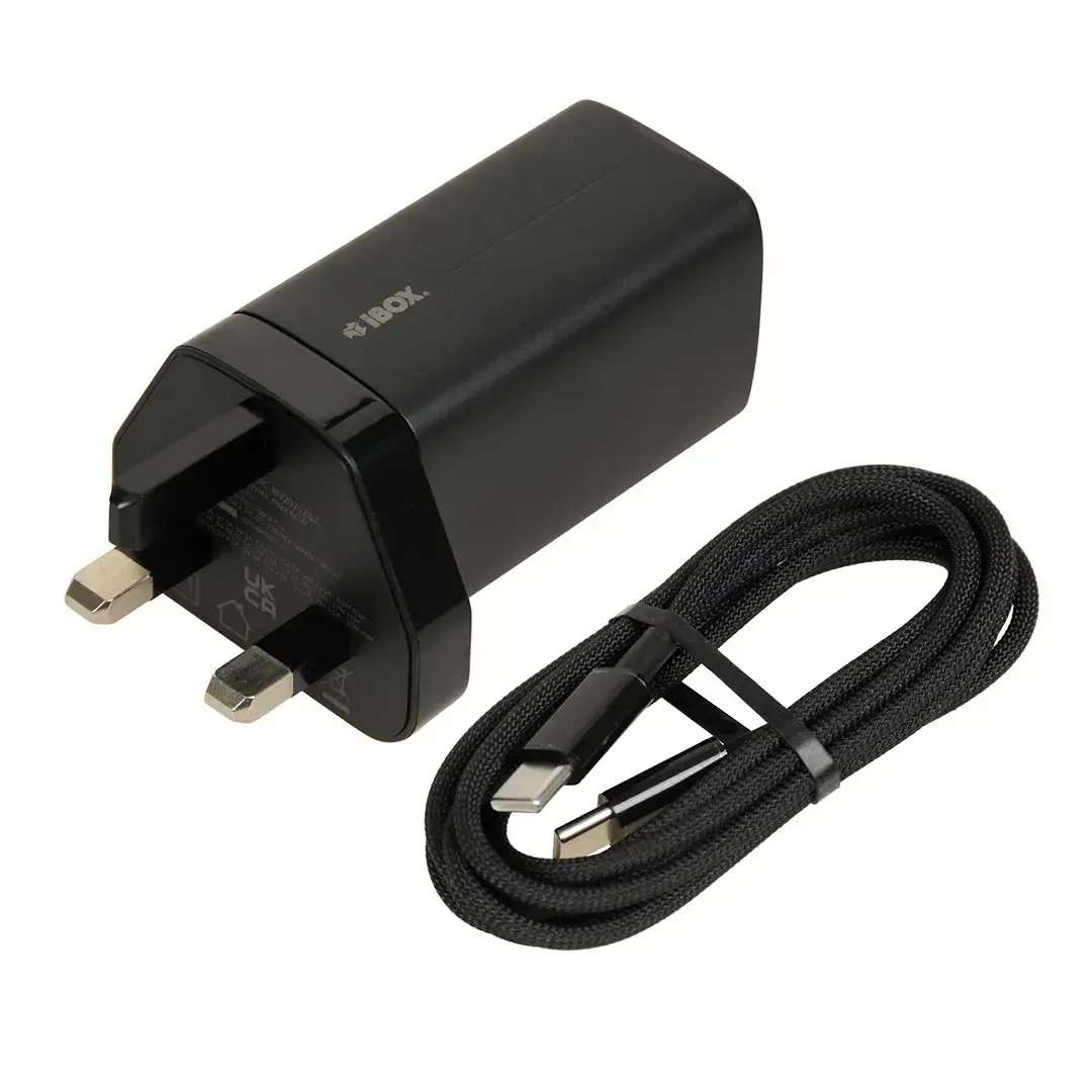IBOX C-65 GaN 65W charger with UK plug Photo 5