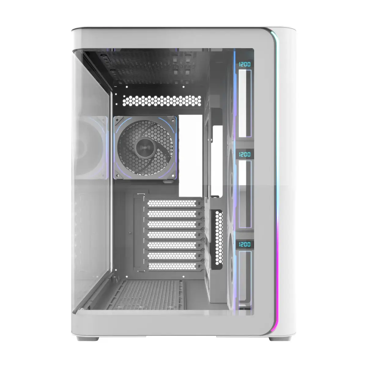 FSP M580-WP Plus Midi Tower Datora Korpuss Balts ARGB Photo 2