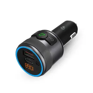 FM transmitter Nedis CATR3024BK Black 2A input 1A output