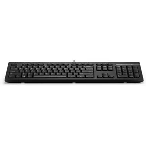 Клавиатура HP 125 проводная полноразмерная USB мембранная AZERTY черная