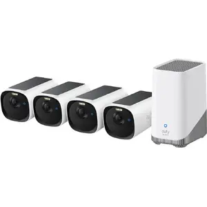 Security Camera kit Anker Eufy Cam E40 4-Cam Kit with HomeBase and S380 Solar Panel