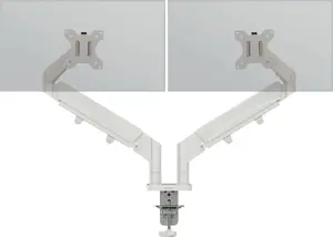 Monitor mount LEITZ Leitz Ergo 65370085 light grey — dual monitor desk clamp