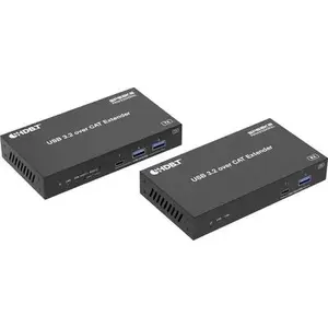 KVM-удлинитель SpeaKa Professional SP-USBE-830 — 7+2 порта, управление с ПК, чёрный