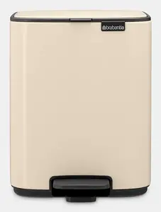 Brabantia Bo Soft Beige 7 L Rectangular Steel Pedal Bin