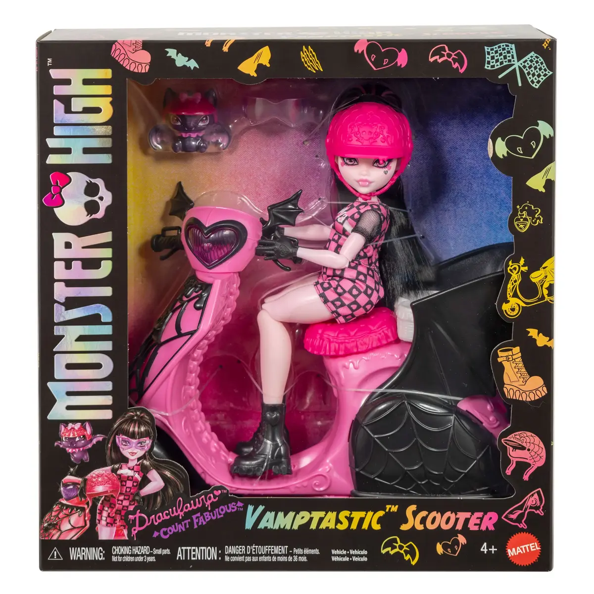 Modes lelle Mattel Monster High Vamptastic Scooter Drakulaura Photo 6
