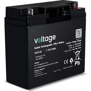 Sealed AGM Rechargeable Battery voltage VE12-18 12V 18Ah